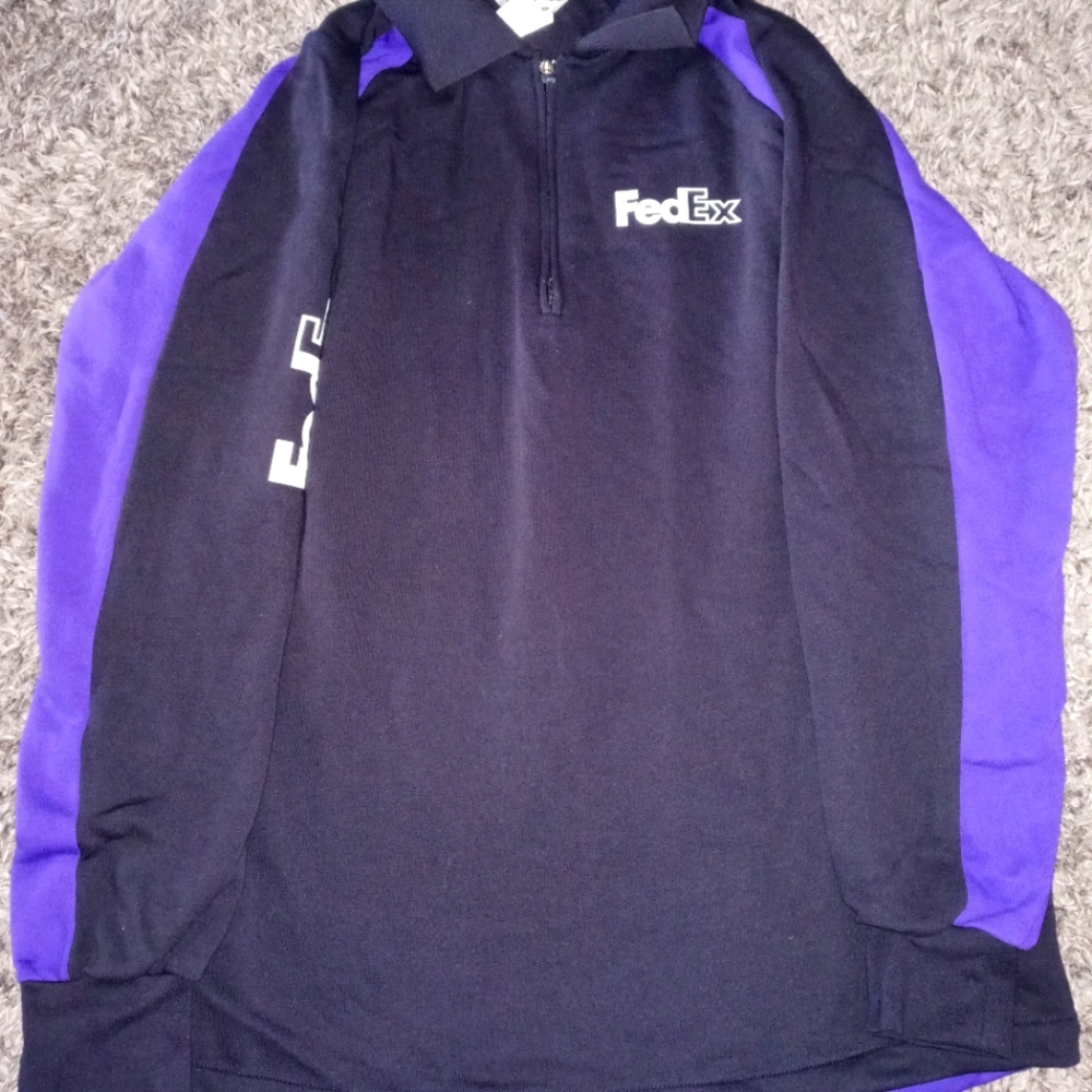 Male FedEx sweater.